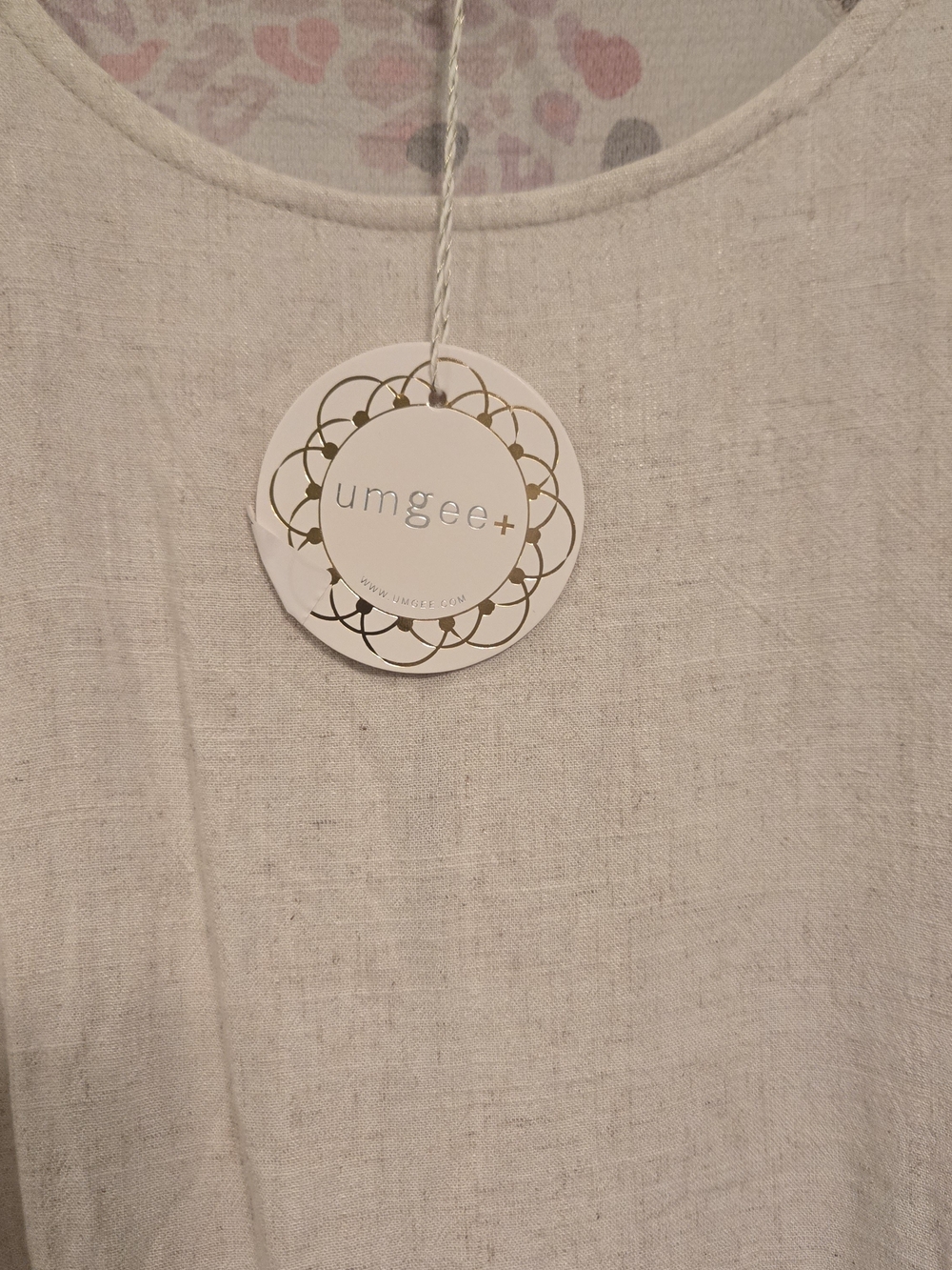 Umgee Cream Fringe Short Sleeve Tunic - Picture 4 of 6